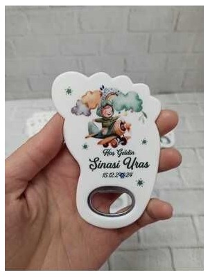 Onura Tasarlat Onuratasarlat 35 Adet Ayak Magnet Açacak Yeni Doğan, Doğum Günü, Sünnet, Nişan, Söz, Düğün Hediyelik
