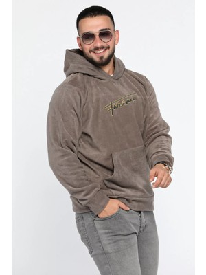 Mishar İtalia Kapüşonlu Kanguru Cepli Erkek Polar Sweatshirt