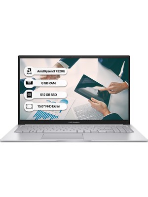 Asus Vivobook Go 15 E1504FA-NJ289 Amd Ryzen 3 7320U 8gb 512 GB SSD Freedos 15.6” Fhd Taşınabilir Bilgisayar