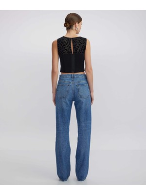 Wide Leg Fit Jean Pantolon IW6240018010629