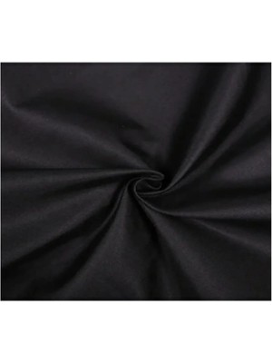 Tekstilci 2metre x 240 cm Metrelik Kumaş, Nevresimlik Kumaş 240 cm Siyah Renk Düz Desensiz Kumaş