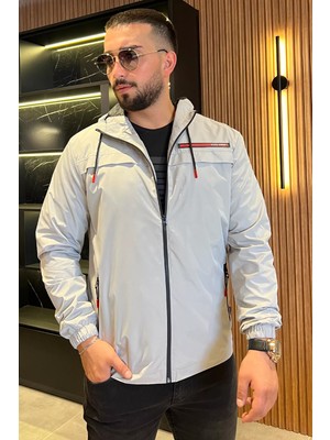 Erkek Kapüşonlu Astarlı Mevsimlik Mont P-00012864