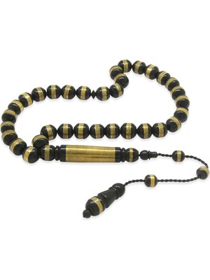 Tesbihname Sistemli Pirinç Sarmal Silindir Kesim Fırınlanmış Kuka Tesbih