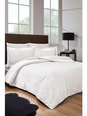 Özdilek Ornament Çift Kişilik Jakarlı Saten Nevresim Takımı