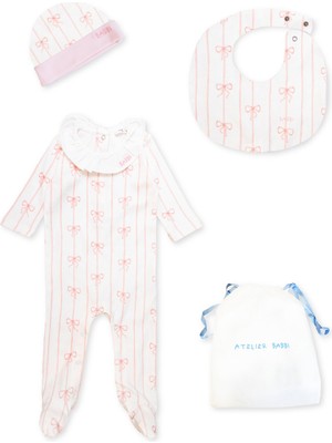 3'lü Yenidoğan Seti - Kurdele / Pembe