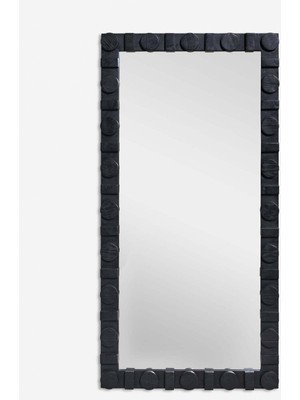 Felicity Mirror FELICITY-170 x 80  cm  Doğal Ağaç Çerçeveli Dekoratif Boy Aynası - Siyah