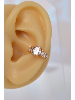 Sacce Scarves & Accessories Baget Taşlı Earcuff Sıkıştırmalı Kıkırdak Küpesi