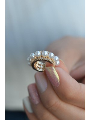 İncili Sıkıştırma Kıkırdak Küpe Earcuff