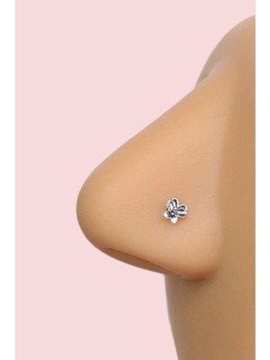 Sacce Scarves & Accessories Ithal 925 Ayar Eskitme Dokulu Kelebekli Gümüş Hızma