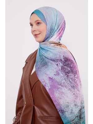 Lêvi D'or Yeşil Pul Desen Love Şal