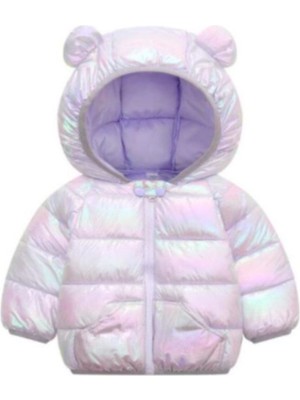 Teddy Şirin Şişme Mont -Lila Mor 21LGTEDDYJACKETLILA 4-6 Yas