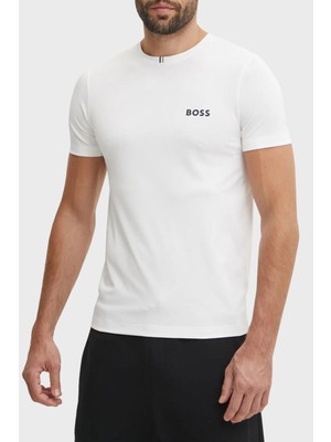 Boss Slim Fit Bisiklet Yaka Logolu T Shirt Erkek T Shirt 50533794 100