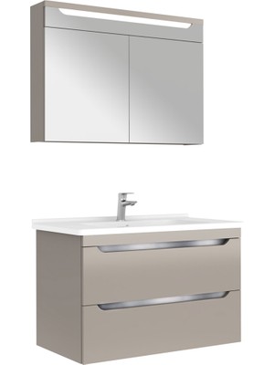 Kale Casilla 100 cm Vizon Banyo Dolabı Takımı 610100201234