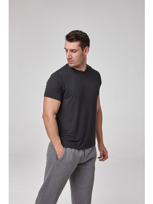 Relactive Erkek Kısa Kollu Sıfır Yaka T-Shirt