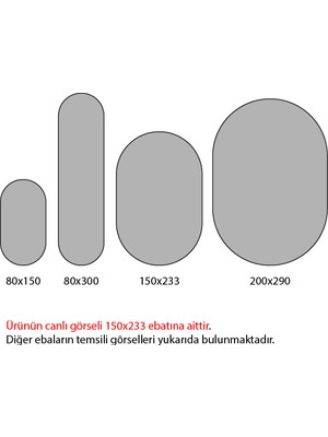 Merinos Crystal 32484-060 Beyaz-Krem Oval Salon Halısı Yolluk Yatak Odası Halısı