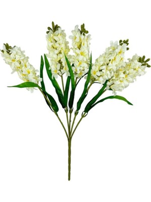 Nettenevime Yapay Çiçek Sümbül Demeti Beyaz 55 x 40 cm