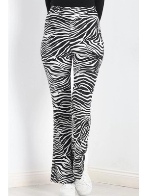 Kaite Desenli Ispanyol Pantolon Zebra - 20549.1595.