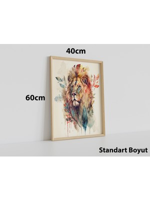 Wood Design World Ahşap Çerçeve 40  x  60  cm  Modern Uv Baskı Tablo