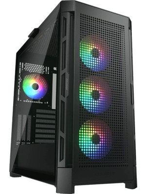 Cougar Airface Pro Rgb Siyah 850W 80+ Gold E-Atx Mid Tower Gaming Kasa (CGR-5AD1B-AIR-RGB)