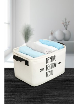 Rope Home Dolap Içi Çamaşır Çocuk Odası Oyuncak Düzenleyici Katlanır Saklama Sepeti 30 x 22 x 18