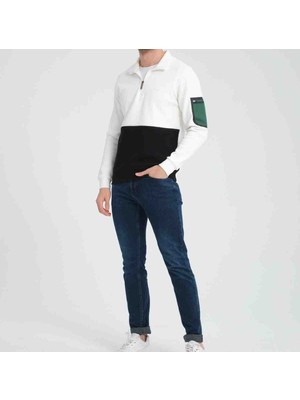 Lacoste   Renkli  Regular Fit  Yarım Fermuar  Sweatshırt