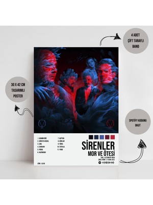 Orendart Mor ve Ötesi - Sirenler Albüm / Tasarımlı Poster