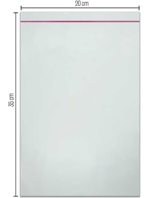 20*35 Bantlı OPP (Parlak-Şeffaf) Jelatin 100 Adet
