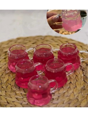 Kulplu Boncuk Kahve Yanı Bardak 6'lı Mini Üzüm Bardak Boncuk Şekilli Pinterest Bardak 75ML