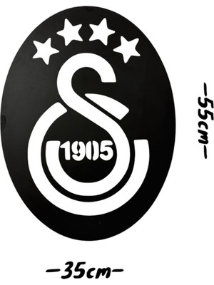 Ledli Işıklı Galatasaray Gs Duvar Tablosu, Dekoratif Tablo Led, Gs Logo