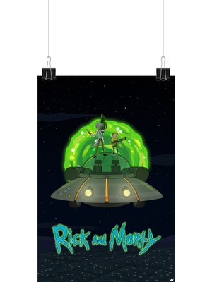 Wugu Rick And Morty Büyük Boy Poster 50 x 70 cm