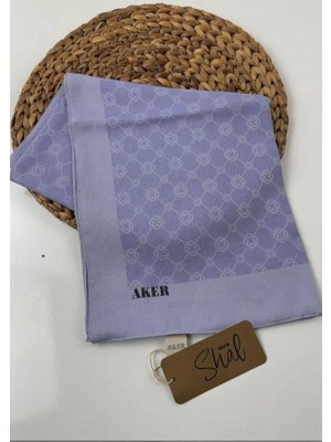 Aker Elegance Monogram Eşarp 1090500-992 Lila