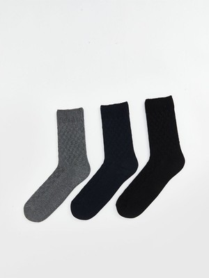 Lcwk Desenli Erkek Soket Çorap 3'lü