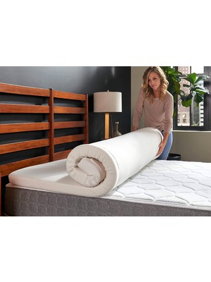 Omisilli 10  cm  Visco Yatak Pedi & Yer Yatağı Yıkanabilir