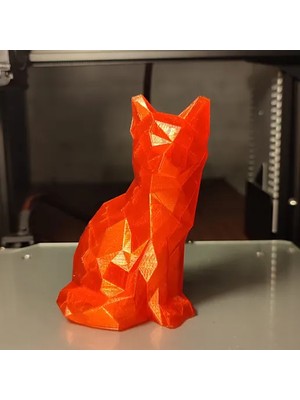 Low Poly Tilki Figürü