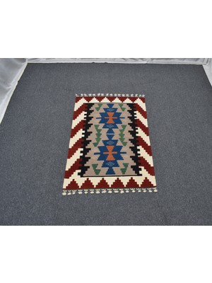 Zehra Abla Halı Yeni El Dokuma Benzersiz Kayseri Pınarbaşı Yün Kilim 5505