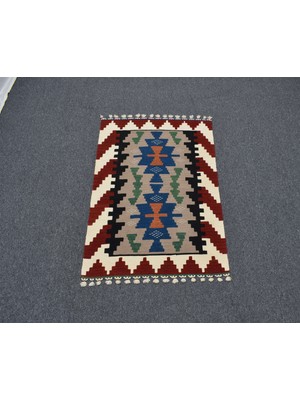 Zehra Abla Halı Yeni El Dokuma Benzersiz Kayseri Pınarbaşı Yün Kilim 5505