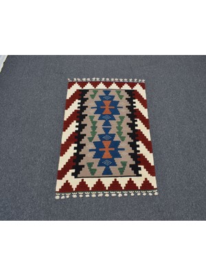 Zehra Abla Halı Yeni El Dokuma Benzersiz Kayseri Pınarbaşı Yün Kilim 5505