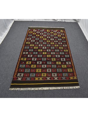 Zehra Abla Halı El Dokuma Başyapıt Bergama Yörük Yün Kilim 5504