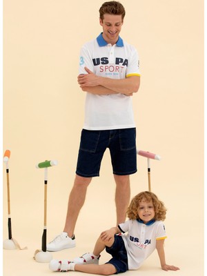 U.s. Polo Assn. Beyaz Erkek Polo T-Shirt T-Tıznık