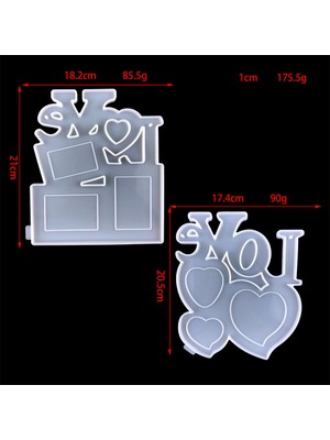 Sunshinee Декоративные Подарки,dıy Aşk Fotoğraf Çerçevesi Anneler Günü Hediyesi Kolye Kristal Epoksi Reçine Kalıp Sevgililer Günü Fotoğraf Çerçevesi Silikon Kalıp A (Yurt Dışından)