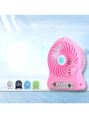 Sunshinee Taşınabilir Şarj Edilebilir Mini Fan Hava Soğutucu Masası USB Soğutma El Fanları Yeşil (Yurt Dışından)