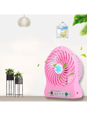 Sunshinee Taşınabilir Şarj Edilebilir Mini Fan Hava Soğutucu Masası USB Soğutma El Fanları Yeşil (Yurt Dışından)