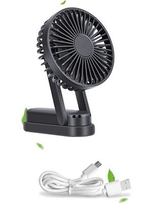 Sunshinee El Fanı, Taşınabilir Mini USB Fan 3 Hız Modu, Ev Ofis Dış Mekan Seyahati Için 180° Katlanabilir Saplı Sessiz Masaüstü (Yurt Dışından)