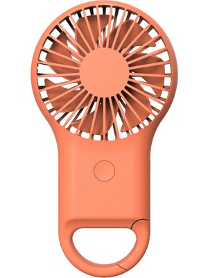 Mini Kolu Fan Akülü Karabina USB Mini Fan Taşınabilir Fan Kamp Seyahat Ev ile Uyumlu Turuncu (Yurt Dışından)