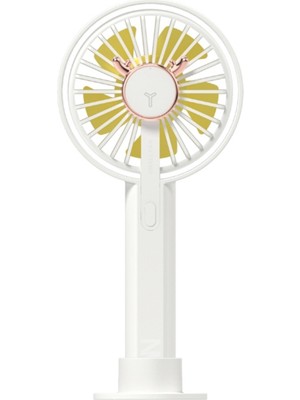 Sunshinee Mini Fan Taşınabilir USB Şarj Edilebilir Ev Aletleri Masaüstü Hava Soğutucu Açık Seyahat El Beyaz (Yurt Dışından)