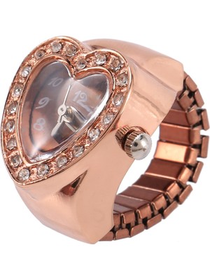 Sunshinee 20 mm Yüzük Saat Parmak Saat Yüzük Rose Gold (Yurt Dışından)