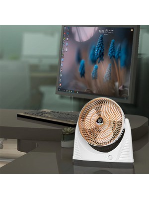 Sunshinee Küçük USB Fan Masası Sessiz Taşınabilir Masa 3 Vites Hızı Ayarlanabilir Mini Masaüstü Ofis Için Kişisel (Beyaz) (Yurt Dışından)