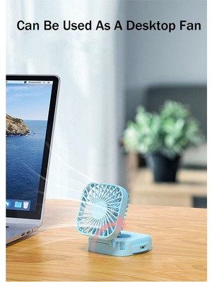 Sunshinee Ayna ile El Taşınabilir Fan, Açık Pembe Seyahat Kızlar Kadınlar Için 3 Hız USB Şarj Edilebilir Mini Masa (Yurt Dışından)