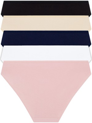 COTTONHILL Basic Pamuklu Kadın Bikini Külot 5'li Paket