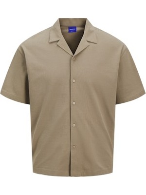 Jack & Jones Jack Jones Erkek Pamuklu Bej Polo Yaka Gömlek 12269996